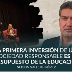 «La educación pública puede ser de mejor calidad que la educación privada»: Nelson Vallejo-Gómez